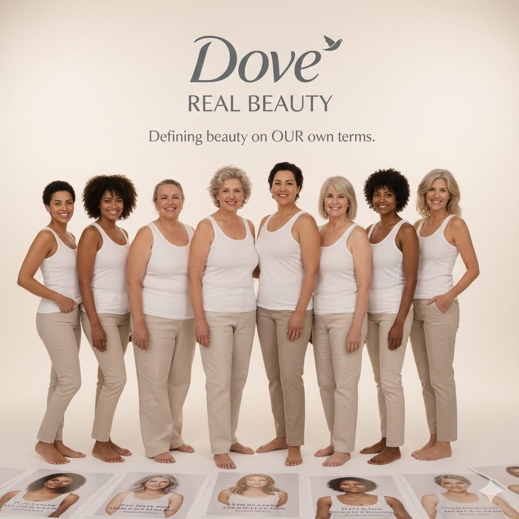 Dove Creative A — Real Beauty ensemble